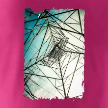 Barevné nebe - stožáry vysokého napětí