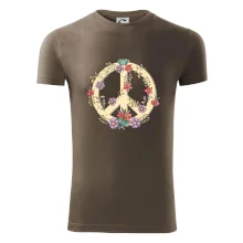 Peace symbol pískový