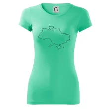 Mapa Ukrajiny - srdce