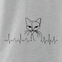 EKG křivka kočka