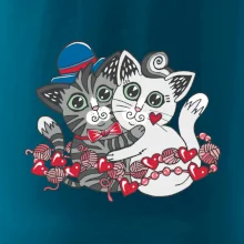 Kočky v objetí (Pecka design)