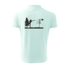 Disc golf - žena černý obrázek