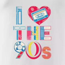 I love 90s - srdce a kazeta