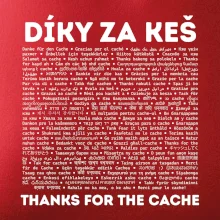 Díky za keš (v různých jazycích)