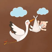 Čáp čekáme miminko - neutrální