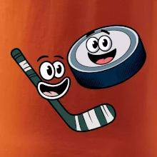 Parové triko - Puk a hokejka