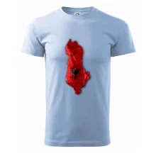 Mapa Albánie reliéf hor