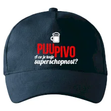 Já piju pivo - tvoje superschopnost? rovný nápis