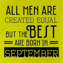 All men are created equal september