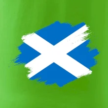 Skotská vlajka kreslená štetcem Skotská vlajka kreslená štetcem