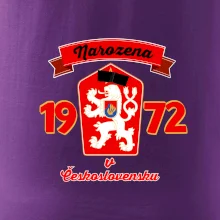 Narozena v Československu - Přelepený znak 1972