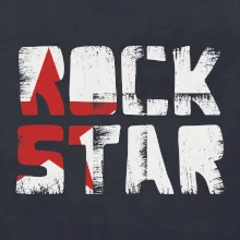 Rock star nápis