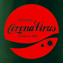 Corona virus pandemic logo