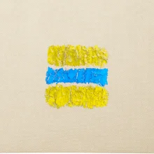 Turistická Cyklo značka - žluto modrá