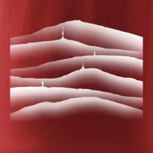 Stínované siluety Českých hor