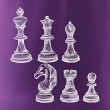 Šachové figurky kreslené