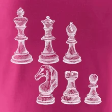 Šachové figurky kreslené