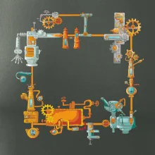 Steampunk barevná sestava