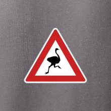 Dopravní značka - Pozor pštros