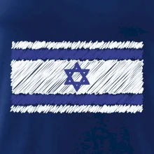 Vlajka Izrael kreslená