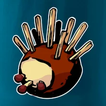 Kaštanový ježeček - prso