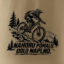Nahoru pomalu dolů naplno - horský sjezdař