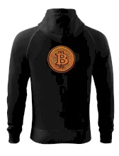 Logo bitcoin ve vyšívaném stylu