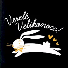 Veselé Velikonoce - bíle