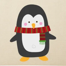 Tučňák se šálou