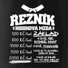 Hodinová mzda řezník