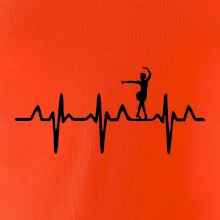 EKG tanečnice salsy