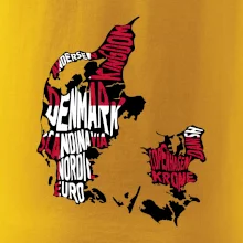 Mapy - názvy měst - Dánsko