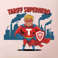 Tariff Superhero Trump