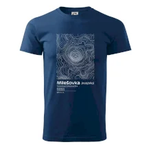 Milešovka - vrstevnice v obdélníku