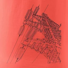 Nákres stožáru vysokého napětí