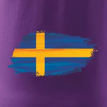 Švédská vlajka kreslená