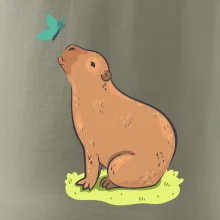 Kapybara a motýlek