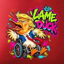 Trump lame duck graffiti