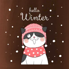 Kočka v čepici s vystrčeným jazykem