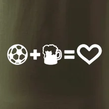 Míč, pivo, srdce