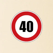 Dopravní značka - omezení rychlosti 40