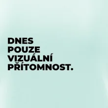 DNES POUZE VIZUÁLNÍ PŘÍTOMNOST.