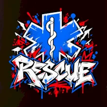 Rescue - Graffiti nápis