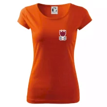 Folklor na prsu květina čtyřlistá