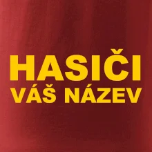 Hasiči - žlutý nápis - váš název sboru