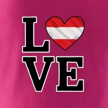 Love Rakouská vlajka