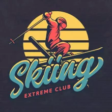 Skiing winter extreme cup