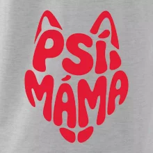 Psí máma nápis v hlavě