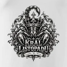 Král listopadu královský štír a koruna