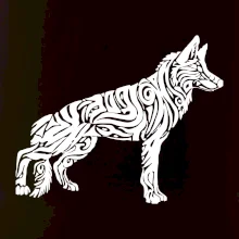 Německý ovčák - tattoo